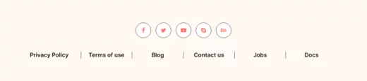 Une capture d'écran d'un site Web comportant un certain nombre de cercles.